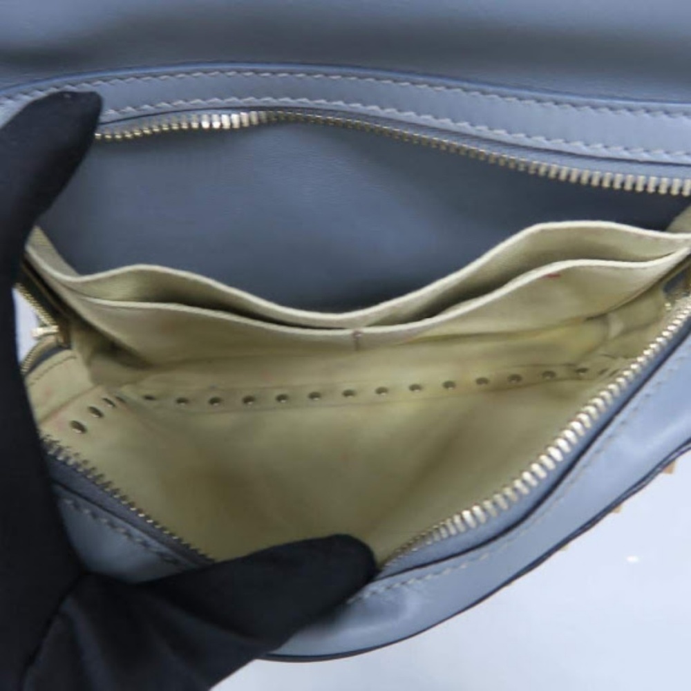 SOLD Valentino Rockstud Grey Leather Backpack - Picture 4 of 8